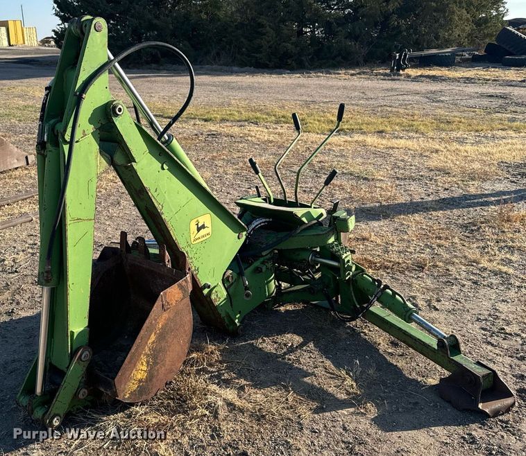 image for item DX3713 John Deere skid steer backhoe