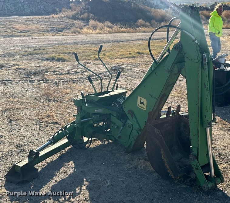 image for item DX3713 John Deere skid steer backhoe