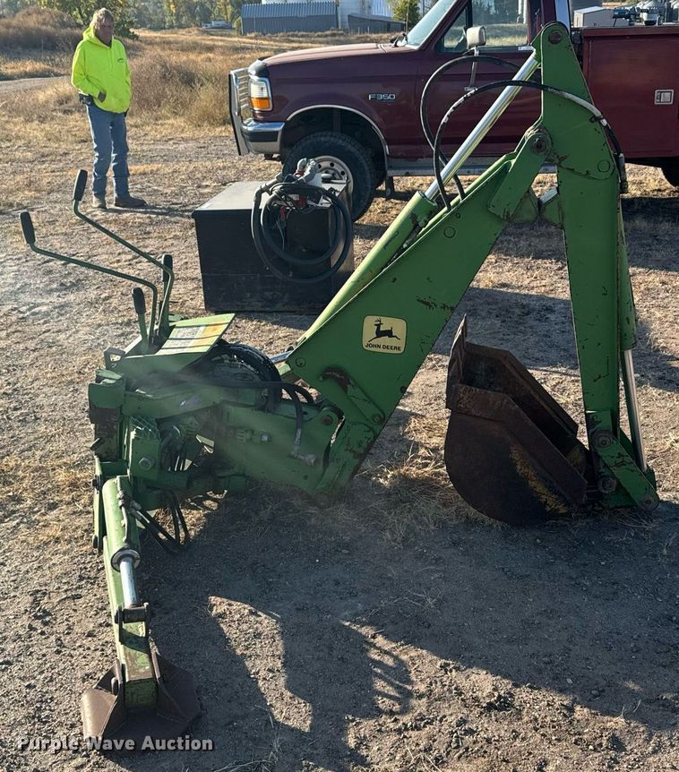 image for item DX3713 John Deere skid steer backhoe