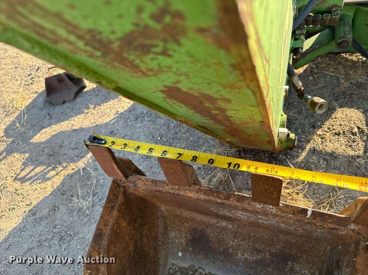 image for item DX3713 John Deere skid steer backhoe