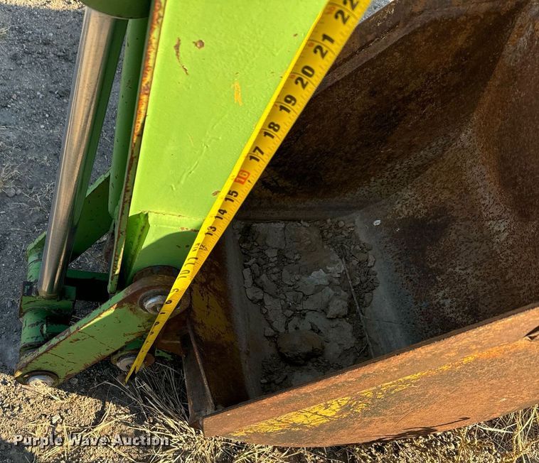 image for item DX3713 John Deere skid steer backhoe