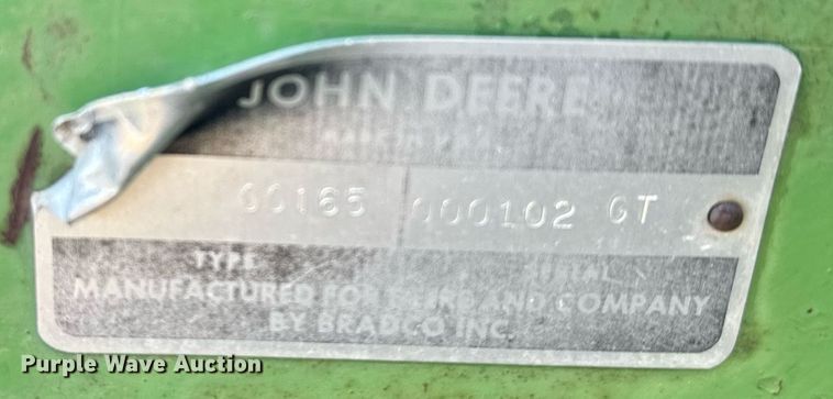 image for item DX3713 John Deere skid steer backhoe