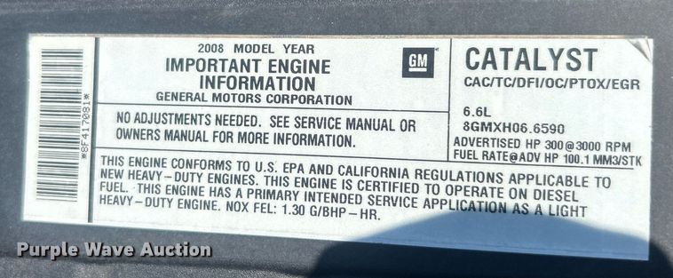 image for item EG1107 2008 GMC C5500 utility / service truck