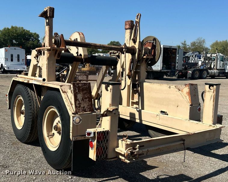 image for item EG1118 1980 Hycaloader reel trailer