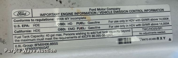 image for item EG1125 2008 Ford F450 Super Duty XL bucket truck