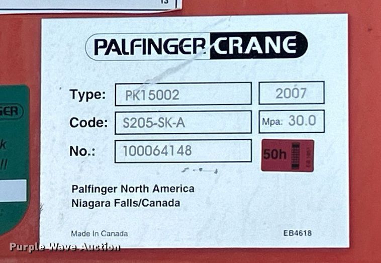 image for item EG1135 2007 Freightliner  Business Class M2 crane truck