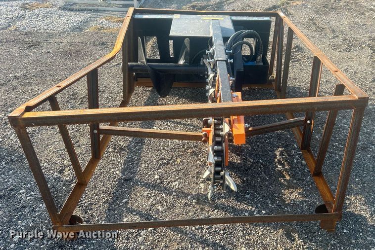 image for item EG7854 2024 Mower King ECSSCT72 skid steer trencher