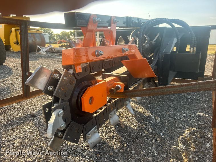 image for item EG7854 2024 Mower King ECSSCT72 skid steer trencher