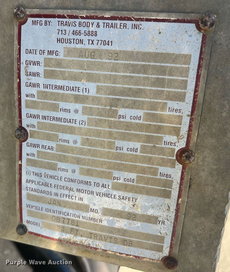 image for item EH2869 1992 Ford LTL9000 dump truck