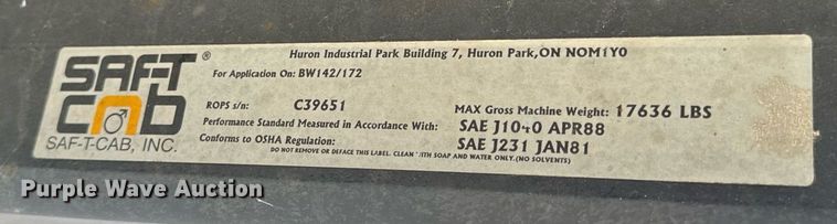 image for item EH7088 Bomag BW142D-2 single drum vibratory roller