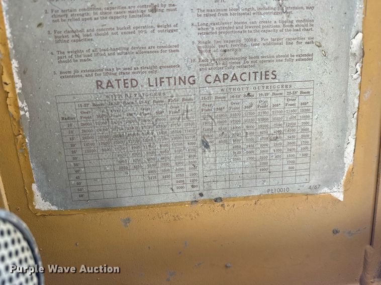 image for item EJ4910 1970 Grove RT58 crane