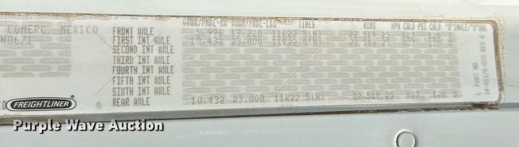 image for item EJ4978 2012 Freightliner Conventional  dump truck