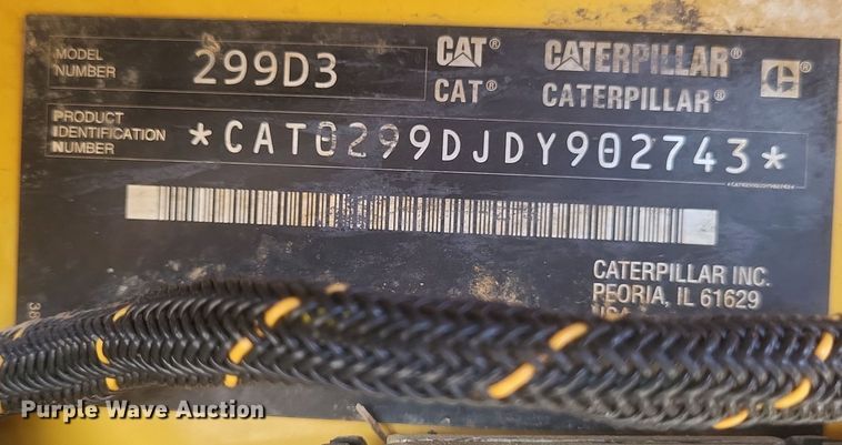image for item EJ8046 2020 Caterpillar  299D3 tracked skid steer loader