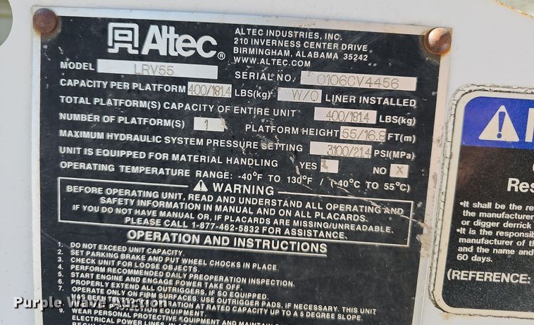 image for item EK0962 2006 Ford  F750 bucket truck