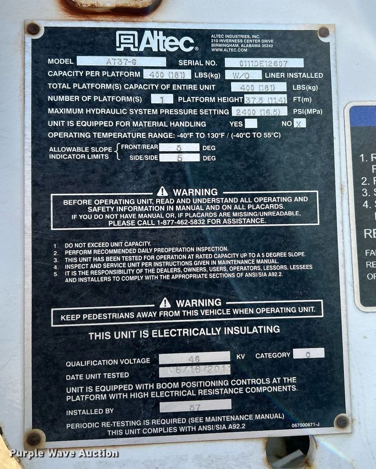 image for item EK3351 2011 Ford F550 Super Duty XL bucket truck