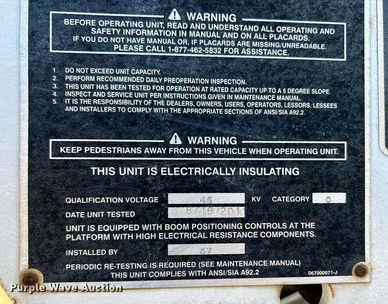 image for item EK3351 2011 Ford F550 Super Duty XL bucket truck