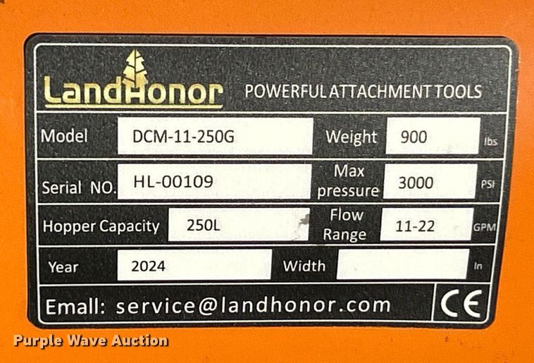 image for item EK3473 2024 LandHonor DCM-11-250G skid steer concrete mixer