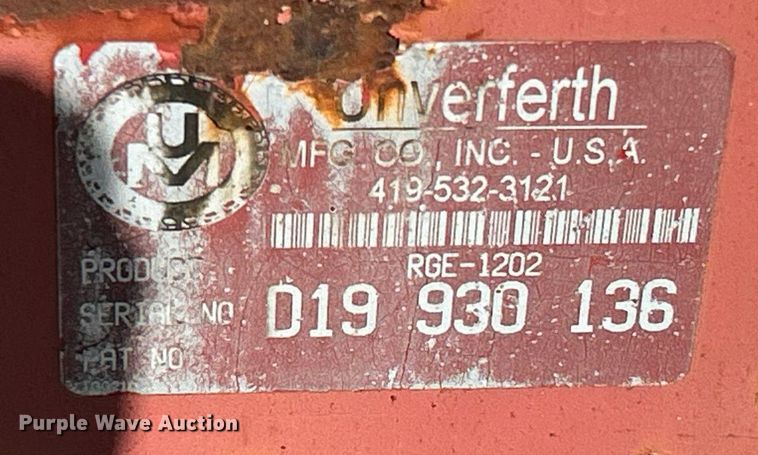 image for item EK3487 Unverferth RGE-1202 running gear