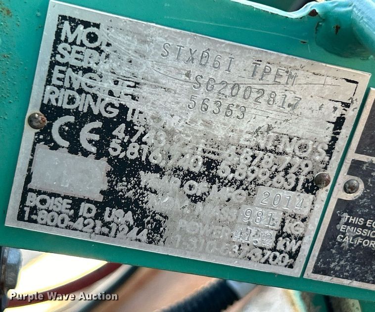 image for item EK3497 2014 Whiteman STXD61 TPEM power trowel