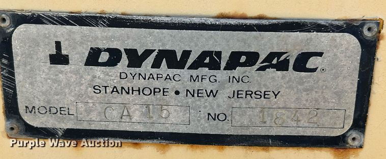 image for item EK3532 1985 Dynapac CA15 single drum vibratory roller