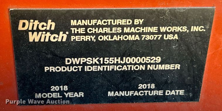 image for item EK3575 2018 Ditch Witch SK1550 compact utility loader