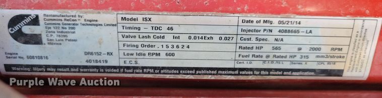 image for item JH9926 2004 Mack CL733 semi truck