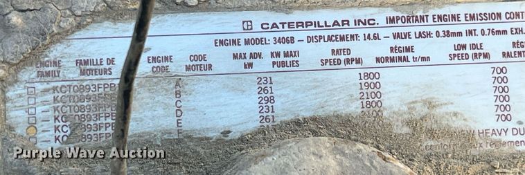 image for item LC9208 1989 Ford LTL9000 dump truck