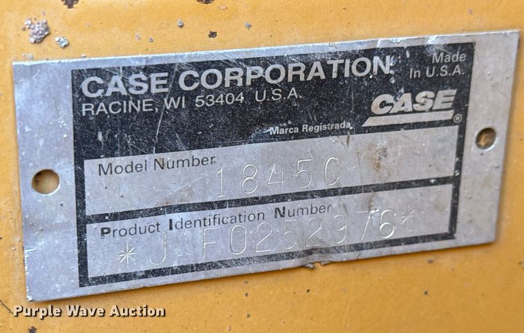 image for item MS9836 1998 Case 1845C skid steer loader