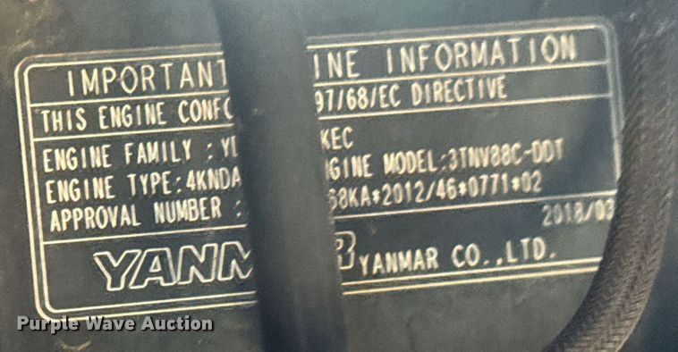 image for item MS9842 2019 Ditch Witch SK1050 compact utility loader