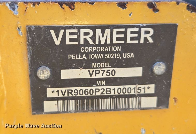 image for item MS9868 2009 Vermeer RTX750 vibratory cable plow