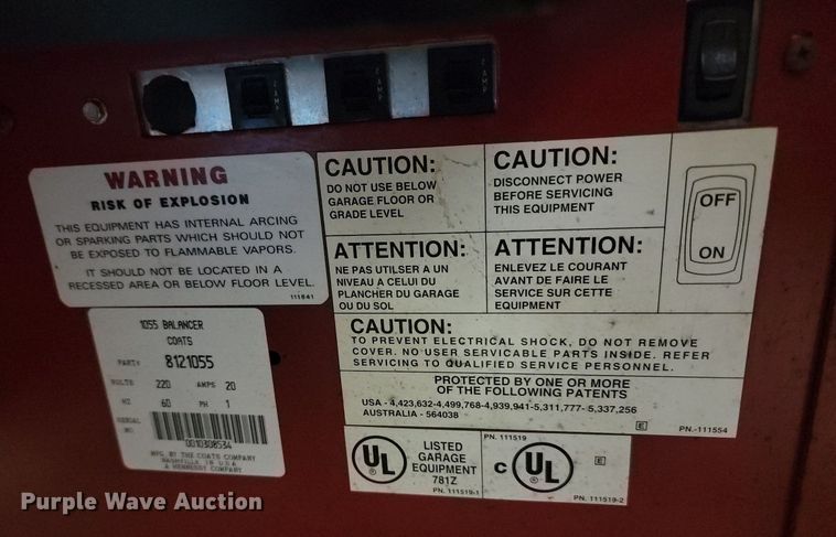 image for item OD9693 Coats Direct Drive 1055 tire balancer