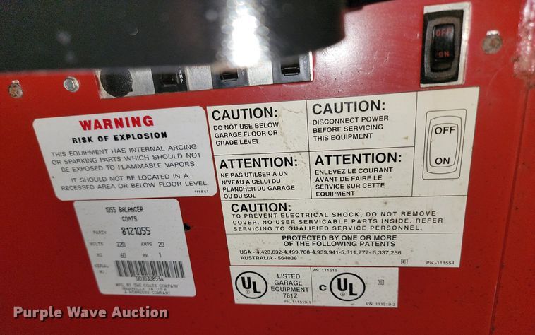 image for item OD9693 Coats Direct Drive 1055 tire balancer