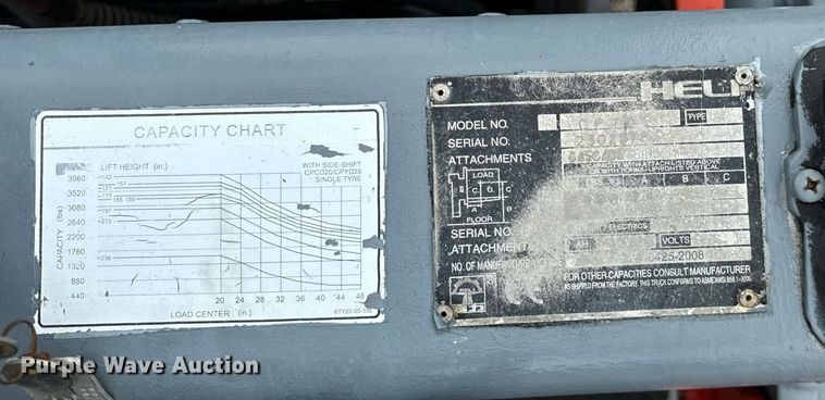 image for item OG9697 Heli CPYD25 forklift