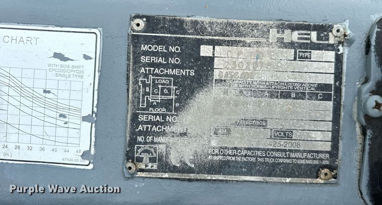 image for item OG9697 Heli CPYD25 forklift