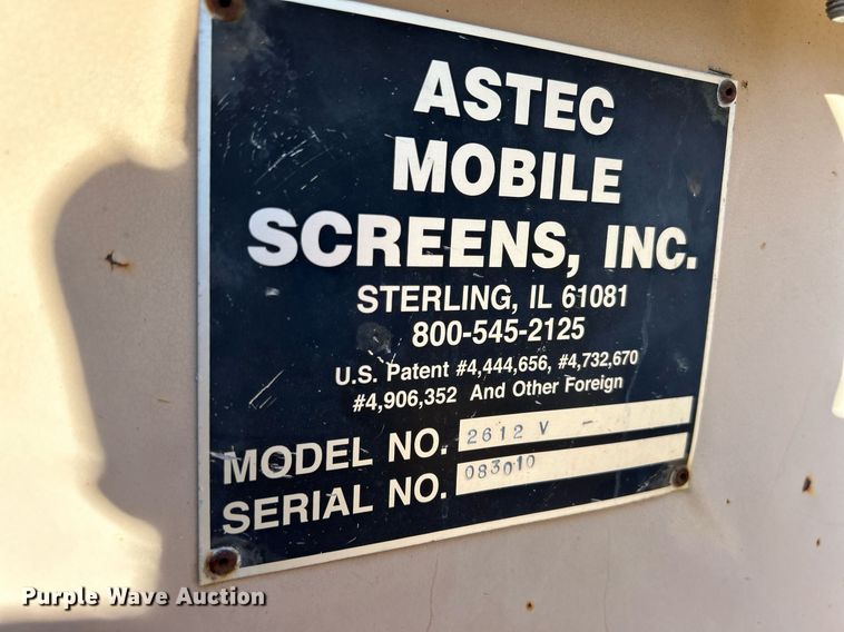 image for item OJ9875 2008 Astec Prosizer 2612V screening plant