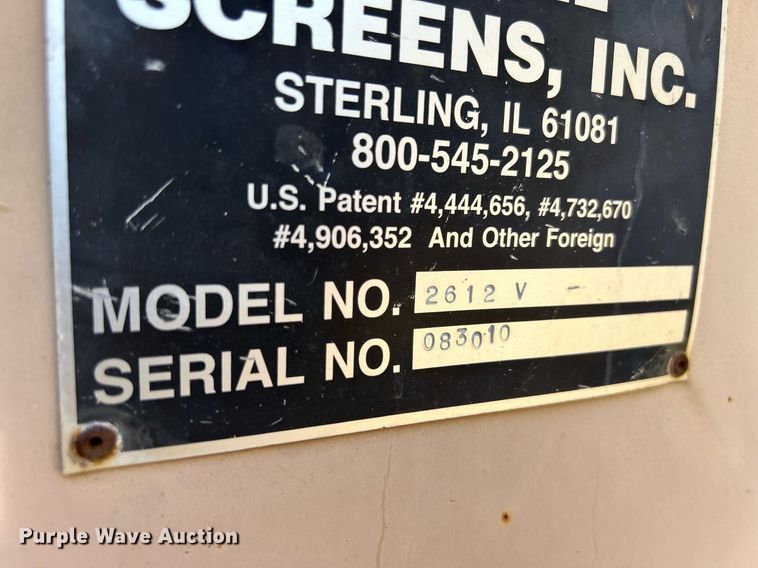 image for item OJ9875 2008 Astec Prosizer 2612V screening plant