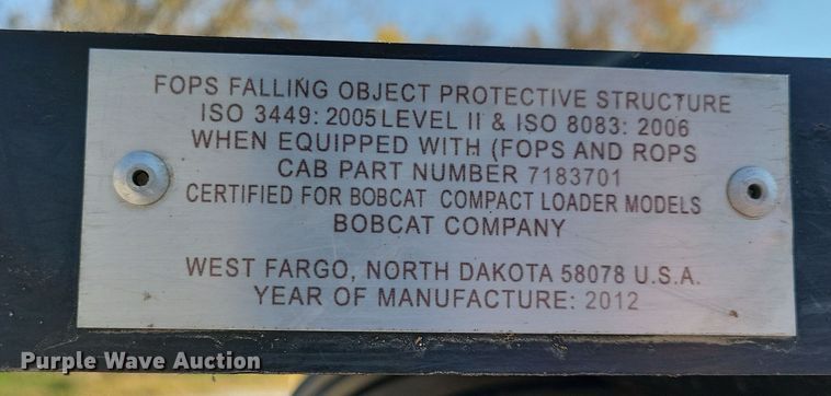 image for item DN3602 2011 Bobcat S770 skid steer loader