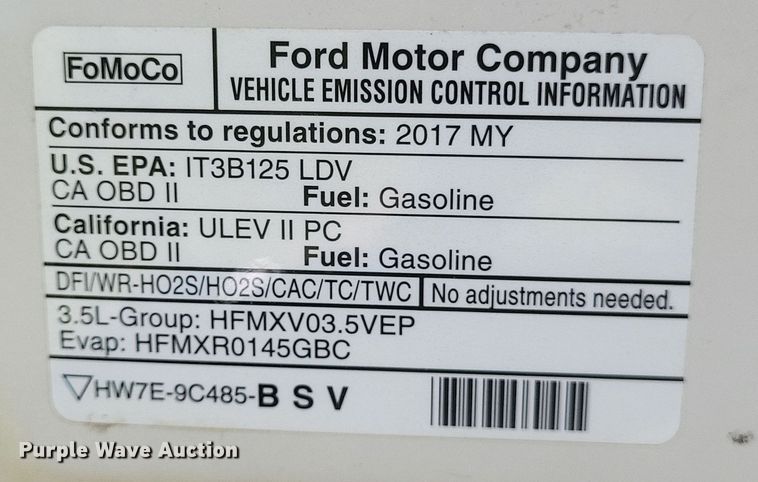 image for item DQ3722 2017 Ford Explorer Police Interceptor  SUV