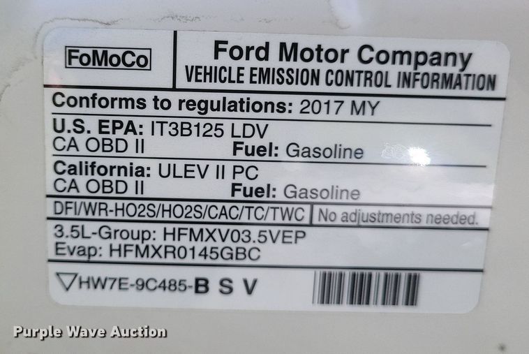 image for item DQ3724 2017 Ford  Explorer Police Interceptor  SUV