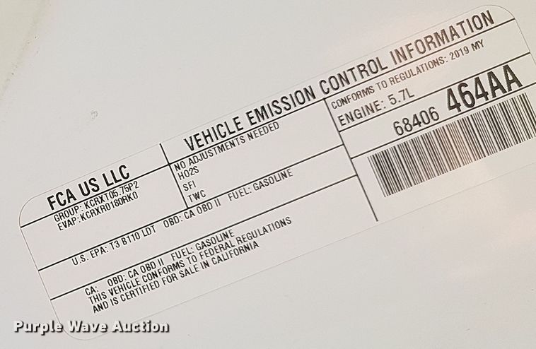 image for item DQ3726 2019 Dodge  Durango SSV Police SUV