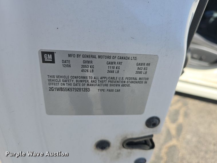 image for item DQ5271 2007 Chevrolet  Impala LS 