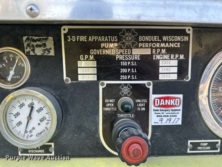 image for item DR2736 1979 Ford F700 pumper fire truck