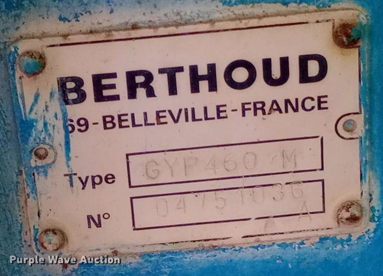 image for item DW0829 Berthoud GYP460-M sprayer