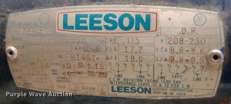 image for item DW0831 Kellogg American air compressor