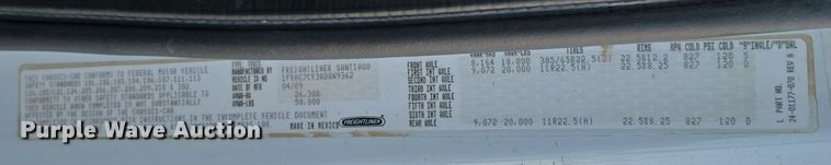 image for item DW3762 2010 Freightliner Business Class M2 dump truck