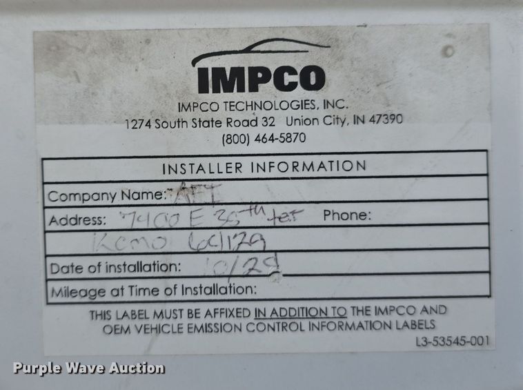 image for item DW3809 2017 Goshen Impulse Ford 220 shuttle bus