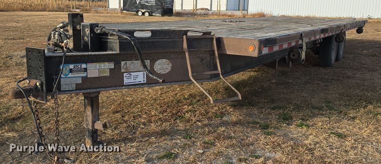 image for item DW3864 2018 Rice Trailer Company 1500 SLE tilt deck equipment trailer