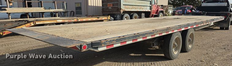 image for item DW3867 2017 Rice Trailer Company tilt deck equipment trailer