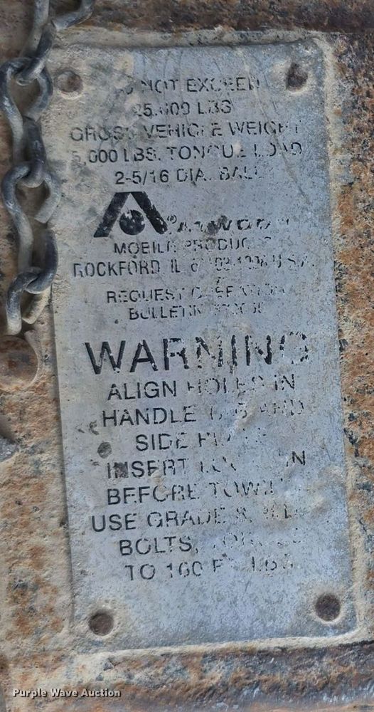 image for item DW3867 2017 Rice Trailer Company tilt deck equipment trailer