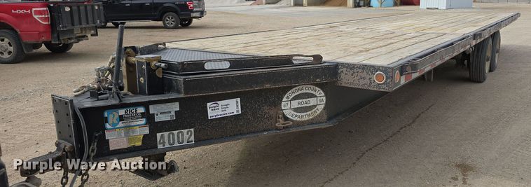 image for item DW3881 2018 Rice Trailer Company tilt deck equipment trailer